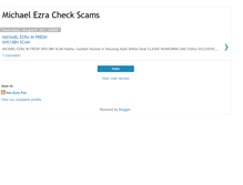 Tablet Screenshot of michael-ezra-check-scams.blogspot.com