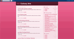 Desktop Screenshot of culinary-arts-info.blogspot.com