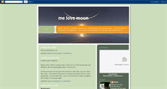 Desktop Screenshot of melovemoon.blogspot.com