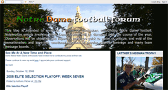 Desktop Screenshot of ndfootballforum.blogspot.com