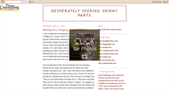 Desktop Screenshot of desperatelyseekingskinnypants.blogspot.com