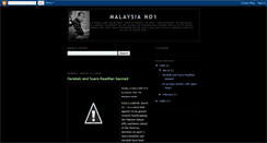 Desktop Screenshot of malaysia-no1.blogspot.com