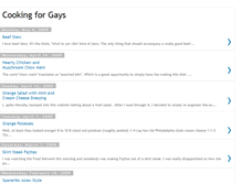 Tablet Screenshot of cooking4gays.blogspot.com