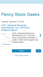 Mobile Screenshot of pennystockgeeks.blogspot.com