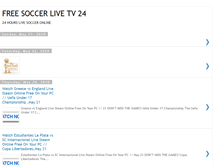 Tablet Screenshot of freesoccerlivetv24.blogspot.com