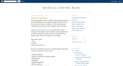 Desktop Screenshot of medicalcodingblog.blogspot.com