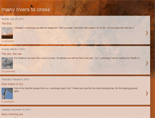 Tablet Screenshot of manyriverstocross.blogspot.com