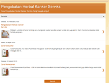 Tablet Screenshot of pengobatanherbalalamikankerserviks99.blogspot.com