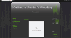 Desktop Screenshot of kendallandmathew.blogspot.com