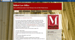 Desktop Screenshot of millettlaw.blogspot.com