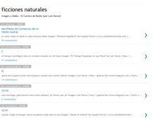 Tablet Screenshot of ficcionesnaturales.blogspot.com