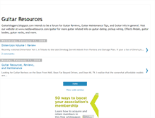 Tablet Screenshot of guitarbloggers.blogspot.com