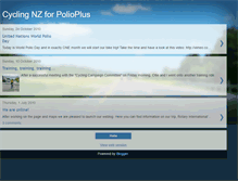 Tablet Screenshot of cyclingnzforpolio.blogspot.com