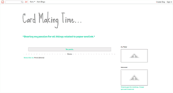 Desktop Screenshot of cardmakingtime.blogspot.com
