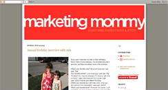 Desktop Screenshot of marketingmommy.blogspot.com