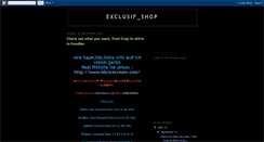 Desktop Screenshot of exclusif-shop.blogspot.com