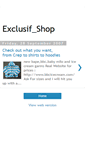 Mobile Screenshot of exclusif-shop.blogspot.com