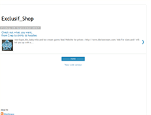 Tablet Screenshot of exclusif-shop.blogspot.com
