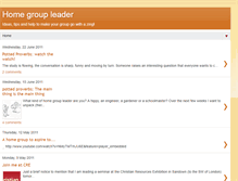 Tablet Screenshot of home-group-leader.blogspot.com