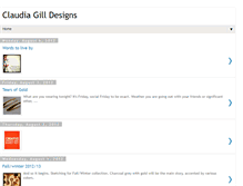 Tablet Screenshot of claudiagilldesigns.blogspot.com