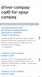 Mobile Screenshot of driver-compaqcq40-for-xpxp-compaq.blogspot.com