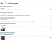 Tablet Screenshot of nextdoordrummers.blogspot.com