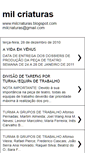 Mobile Screenshot of milcriaturas.blogspot.com