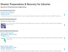 Tablet Screenshot of disasterpreparedness-libraries.blogspot.com