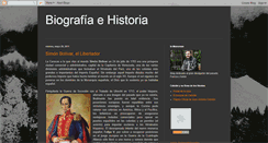 Desktop Screenshot of biografiaehistoria.blogspot.com