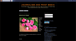 Desktop Screenshot of journalismandprintmedia.blogspot.com
