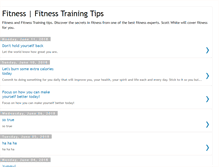 Tablet Screenshot of fitnesstrainingsecrets.blogspot.com