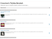 Tablet Screenshot of creacionestejidas-tv.blogspot.com