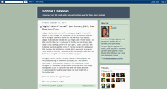 Desktop Screenshot of conniesreviews.blogspot.com