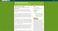 Desktop Screenshot of antiagingbeautyclub.blogspot.com