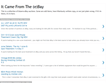 Tablet Screenshot of itcamefromthebay.blogspot.com