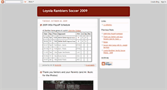 Desktop Screenshot of loyolaramblers09.blogspot.com