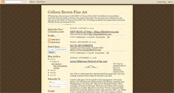 Desktop Screenshot of colleenbrownfineart.blogspot.com