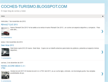 Tablet Screenshot of coches-turismo.blogspot.com