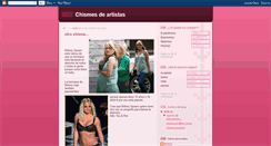 Desktop Screenshot of chismes-de-artistas.blogspot.com