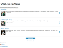 Tablet Screenshot of chismes-de-artistas.blogspot.com