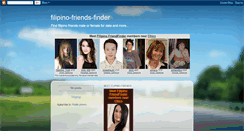 Desktop Screenshot of filipino-friends-finder.blogspot.com