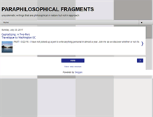 Tablet Screenshot of paraphilosophy.blogspot.com