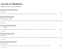 Tablet Screenshot of obediencejourney.blogspot.com