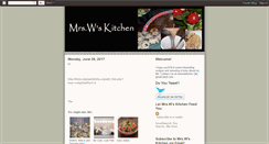 Desktop Screenshot of mrswskitchen.blogspot.com