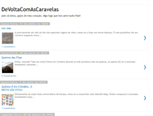 Tablet Screenshot of devoltacomascaravelas.blogspot.com