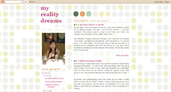 Desktop Screenshot of my-reality-dreams.blogspot.com