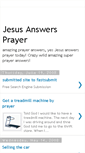 Mobile Screenshot of jesusanswersprayer.blogspot.com