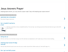 Tablet Screenshot of jesusanswersprayer.blogspot.com