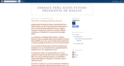 Desktop Screenshot of enriquefuturopresidentedemexico2012.blogspot.com