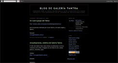 Desktop Screenshot of galeriatantra.blogspot.com